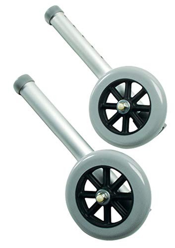 Lumex fixed walker wheels - 5",